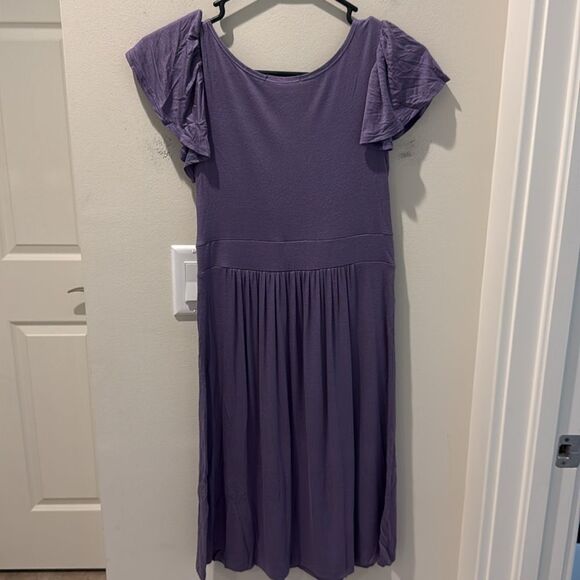 Bundle of Two Dresses purple Flutter Sleeves size small - Picture 3 of 12